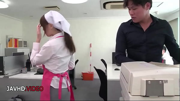 Chihiro Akino'_s Office Lady Blowjob Leads to Surprising Creampie Finish