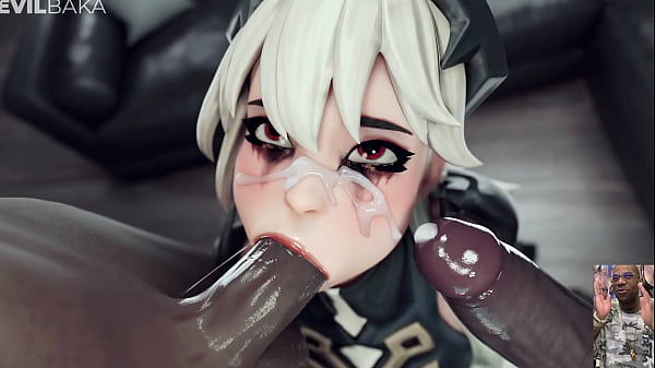 Cum Faced Tight Teen Slut Deepthroating BBC, Bald Pussy Ciri Squirts As She Deepthroats A Cock