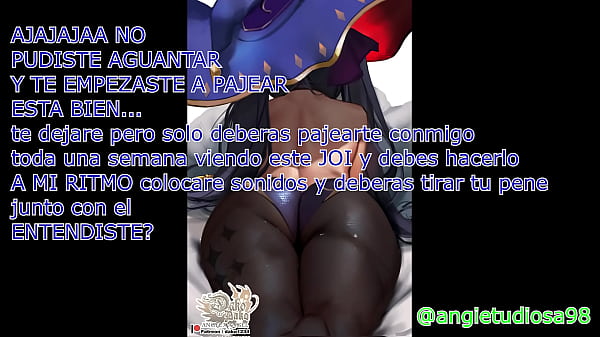 JOI ESPA&Ntilde_OL anime, instructions to masturbate, CEI watching you spy fembom hentai