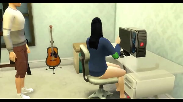 Naruto Hentai Episode 20 Perverted Family Boruto talks to his father Naruto to have a threesome with his girlfriend Sarada who wants to have two cocks inside her to fill her all with milk